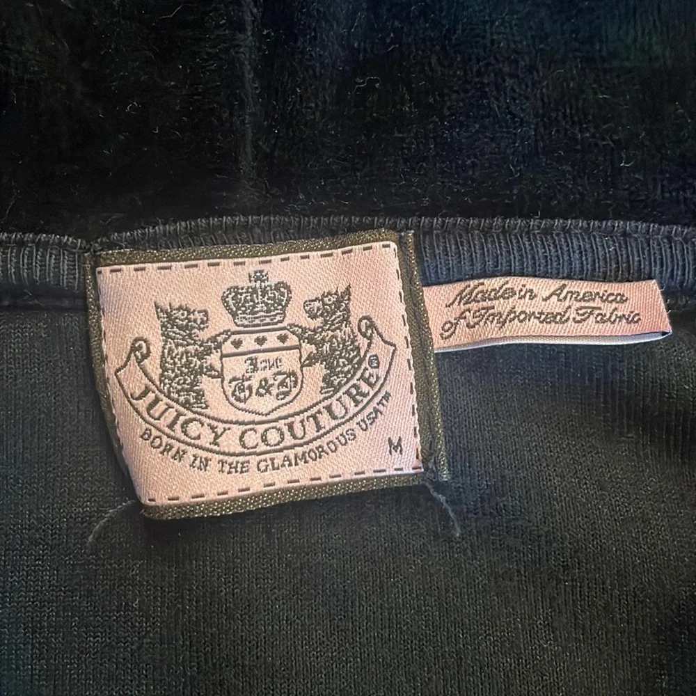 Juicy Couture Terry Short Sleeve Hoodie - Picture 2 of 4